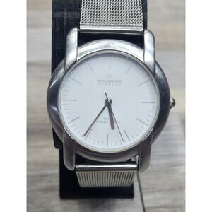 Skagen Watch Mens 35mm Titanium Mesh Band 102LSS Denmark New Battery